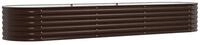 vidaXL Hochbeet Hochbeet Braun 320 x 80 x 44 cm Stahl (1 St)