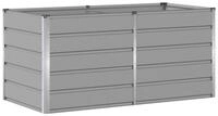 vidaXL Blumentopf Pflanzk&uuml;bel Hellgrau 160 x 80 x 75 cm Stahl (1 St)