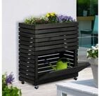 dobar Hochbeet "Rolla" Gr. L, Anthrazit, ca. 72 x 32,5 x 78 cm (L x B x H)...