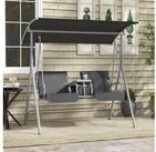 Outsunny Hollywoodschaukel, 2-Sitzer, Schaukeln, Sonnenschutz, Gartenschaukel, 1