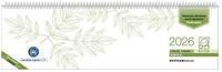 ZETTLER Schreibtischkalender Tischquerkalender Perfo XL Recycling 36,2x10,6cm 1