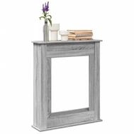 vidaXL Dekokamin, Kaminumrandung Grau Sonoma 75x20x87,5 cm Holzwerkstoff