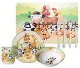 Ritzenhoff & Breker Kindergeschirr-Set Hoftiere Kindergeschirr mit Platzset & Besteck