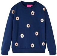 vidaXL Sweatshirt Kinder-Sweatshirt Marineblau 104