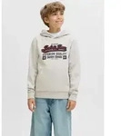 Jack & Jones Junior Kapuzensweatshirt JJELOGO SWEAT HOOD 2 COL AW25 NOOS JNR wei&szlig;