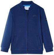vidaXL Sweatshirt Kinder-Sweatshirt mit Rei&szlig;verschluss Marineblau 92