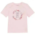Minymo Rundhalsshirt MIT-shirt SS Modisches T-Shirt mit Pailletten rosa 104
