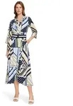 Betty Barclay Midikleid Damen mit Volant blau|gr&uuml;n 36 EU