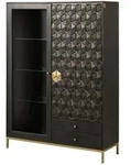 Massivmoebel24 Highboard DIAMOND Mango Massivholz grau (Massivholz montiert 84 kg