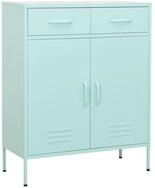 vidaXL Mehrzweckschrank vidaXL Lagerschrank Minzgr&uuml;n 80x35x101,5 cm Stahl