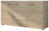Masseno Kommode RITMO 149 cm Sideboard mit 3 T&uuml;ren Eiche Sonoma