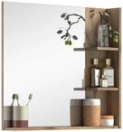 Inn.Furn Badspiegel Tomaso (Wandspiegel in Nox Eiche Dekor, 79 x 73 cm), mit...