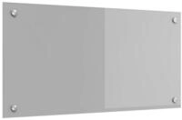 vidaXL K&uuml;chenr&uuml;ckwand K&uuml;chenr&uuml;ckwand Hellgrau 80 x 40 cm Geh&auml;rtetes Glas,