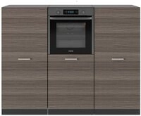 Vicco K&uuml;chenzeile R-Line, Edelgrau/Anthrazit, 180 cm ohne Arbeitsplatte