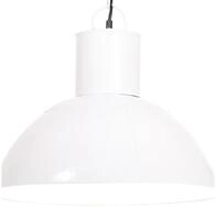 vidaXL Deckenleuchte H&auml;ngelampe 25 W Wei&szlig; Rund 48 cm E27