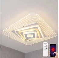 GLOBO LIGHTING LED Deckenleuchte, Leuchtmittel inklusive, Kaltwei&szlig;, Warmwei&szlig;,