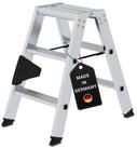 PROREGAL&reg; Stehleiter Stufen-Stehleiter beidseitig begehbar