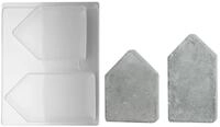 Rayher Modellierwerkzeug Gie&szlig;form 2 H&auml;user, 13,5 - 16,5 cm