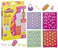 Hasbro Knetform-Set Play-Doh Barbie Spielset Designer Musterb&ouml;gen Sortiment...