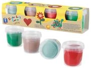 Feuchtmann Knete KINDER SOFT KNETE Nature (1-tlg), 4 x 150g weiche Kinderknete in