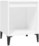 vidaXL Nachttisch NA Nachttisch Wei&szlig; 80x40x43 cm Nachtkonsole