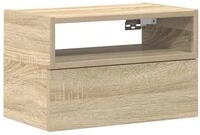 vidaXL Nachttisch NA Wand-Nachttisch Sonoma Eiche 45x26x28,5 cm