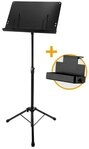 Pronomic Notenpult OS-01C Orchesterpult geschlossen mit Notenklemmen, (Spar-Set,