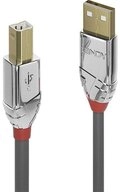 Lindy 1m USB 2 Typ A an B Kabel, Cromo Line 36641 USB-Kabel