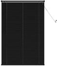 Rollo Jalousie Schwarz 150 x 80 cm 25 mm PVC, vidaXL