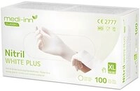 Medi-Inn Einweghandschuhe 1000x Medi-Inn Handschuhe Nitril puderfrei weiss...