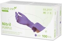 Medi-Inn Nitril-Handschuhe Nitril Purple Einmalhandschuhe lila puderfrei AQL:...