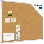 ALLboards Memoboard ALLboards Pinnwand mit Aluminiumrahmen Korktafel Korkwand...