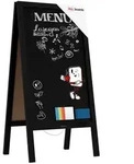 ALLboards Standtafel ALLboards Kundenstopper mit lackiertem Holzrahmen...