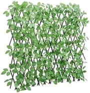 vidaXL Gartenzaun Rankgitter mit K&uuml;nstlichem Efeu 5 Stk. Erweiterbar 180x65 cm,