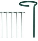 relaxdays Rankhilfe 6er Set Pflanzst&auml;be aus Metall