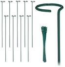 relaxdays Rankhilfe Pflanzst&auml;be aus Metall 10er Set, 10 St.