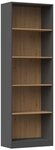 ibonto B&uuml;cherregal Elegantes Aufbewahrungsregal Wohnzimmerm&ouml;bel f&uuml;r...