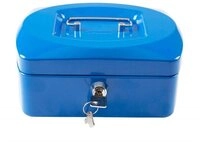 Idena Geldkassette 50030, 8", 205 x 160 x 90 mm, Blau