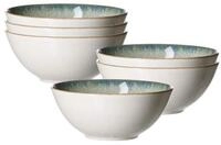 Ritzenhoff & Breker Schale Verde M&uuml;slischalen &oslash; 16,5 cm 6er Set, Steinzeug,...