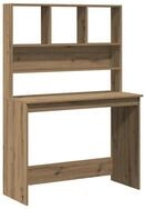 vidaXL Schreibtisch vidaXL Schreibtisch mit Regal Artisan-Eiche 102x45x148cm