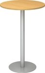 HAMMERBACHER Empfangstheke Stehtisch 80cm Buche/silber
