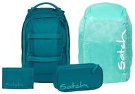Satch Schulranzen Schulrucksack-Set PACK Deep Petrol 4-teilig, Kollektion 25/26