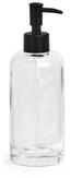 Zeller Present Badaccessoire-Set Seifenspender "Clear, Glas, transparent/schwarz, 330