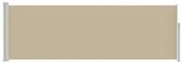 vidaXL Seitenmarkise Ausziehbares Seitenmarkise Beige 500 x 100 cm Polyester (1-St)