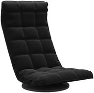 vidaXL Sessel Bodenstuhl Drehbar Schwarz Samt Tatami Bodensessel Sessel-Futon