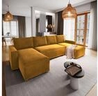 Masseno Ecksofa DENI mit Schlaffunktion U-Form, Sofa mit Bettkasten