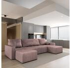 Masseno Ecksofa TOLARI mit Schlaffunktion U-Form, Sofa mit Bettkasten