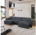 Masseno Ecksofa FENTO mit Schlaffunktion U-Form, Sofa mit Bettkasten