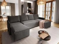 Masseno Ecksofa TRES mit Schlaffunktion U-Form, Sofa mit Bettkasten