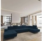 Masseno Ecksofa TORIVA mit Schlaffunktion U-Form, Sofa mit Bettkasten